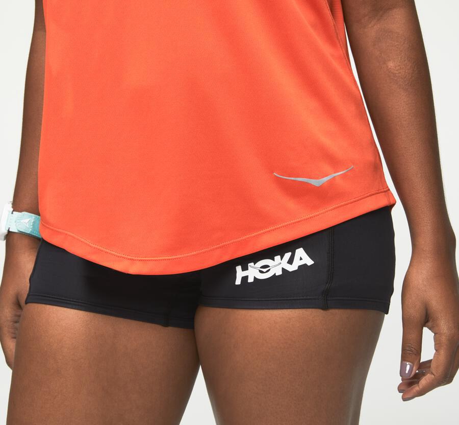 Hoka One One Top Damske Oranžové - Performance Tank - 62793-WUBO